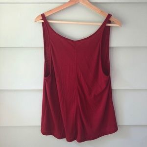 Free People Maroon Tank